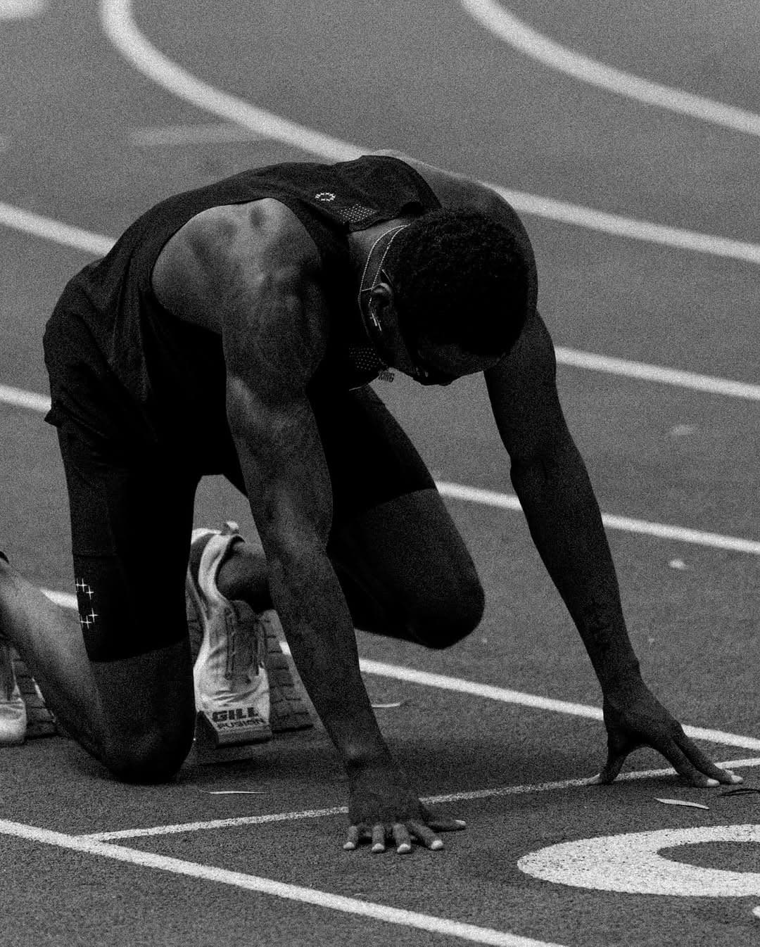 Coffee and Cigarettes Run Club — black and white running photography, NYC