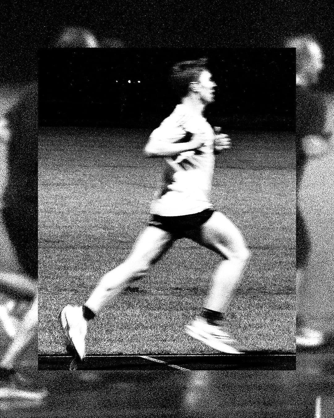 Coffee and Cigarettes Run Club — black and white running photography, NYC