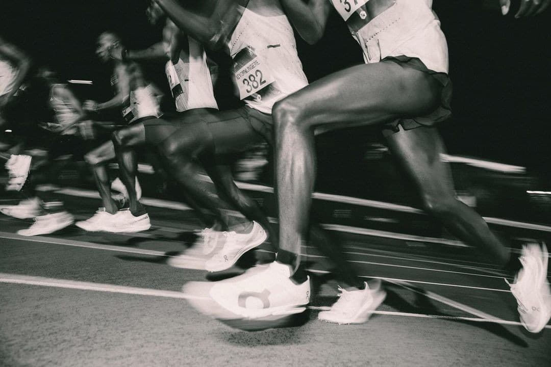 Coffee and Cigarettes Run Club — black and white running photography, NYC